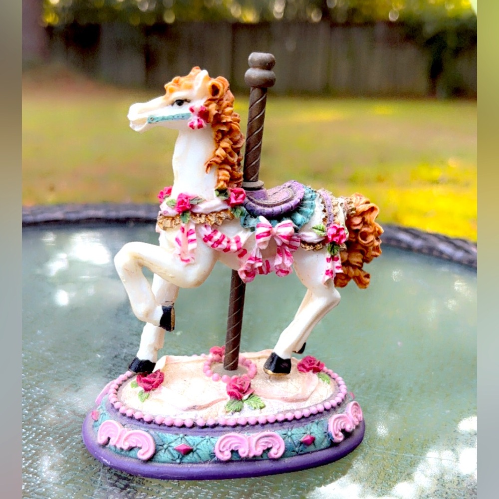 Vintage Colorful Carousel Horse.